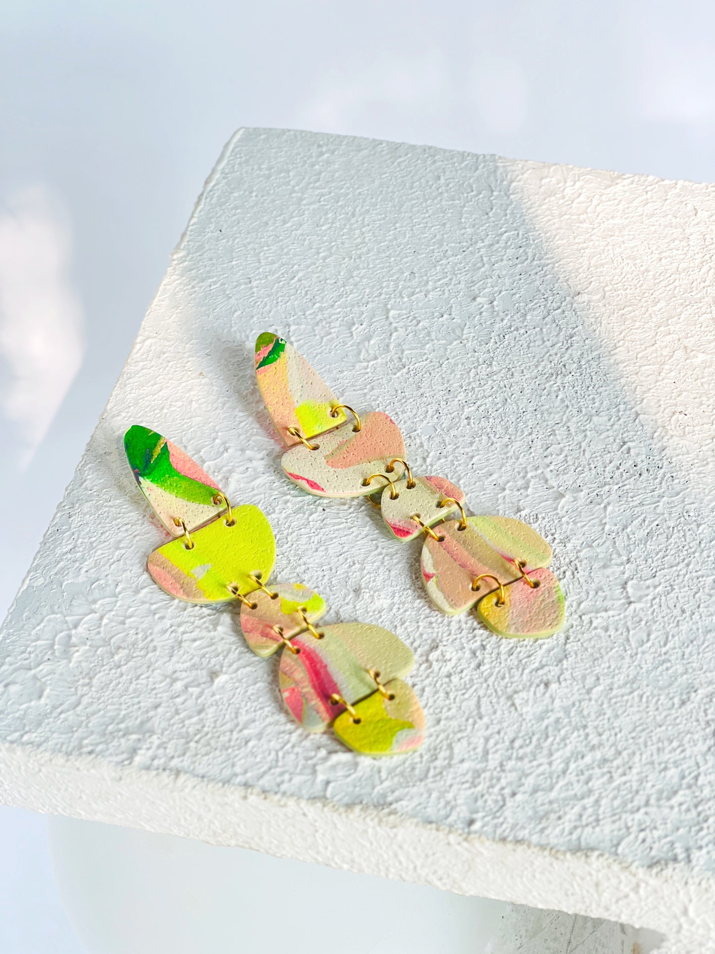 The Wilma Maxi in Marbled Polymer Clay