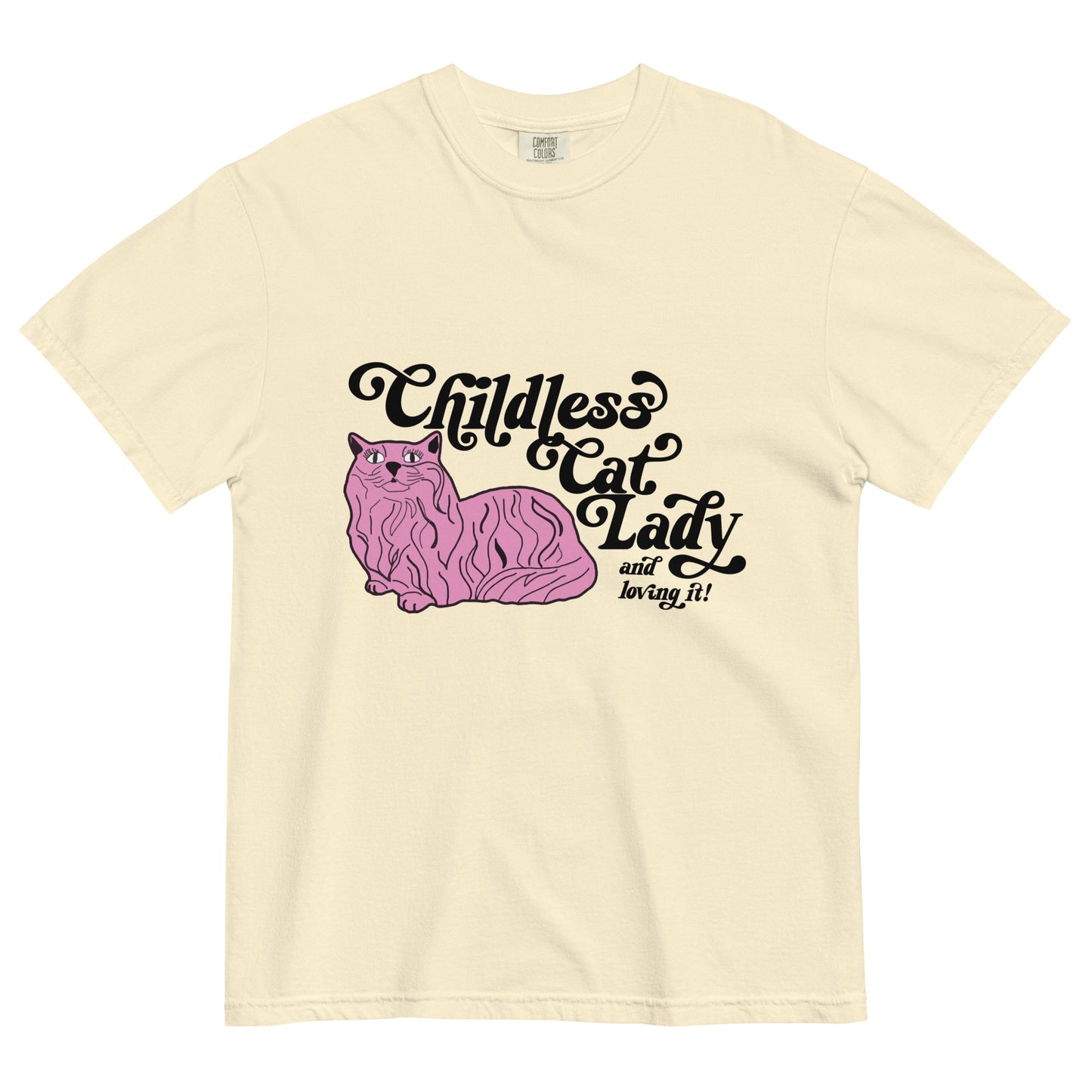 Cat Lady Unisex Heavyweight Tee