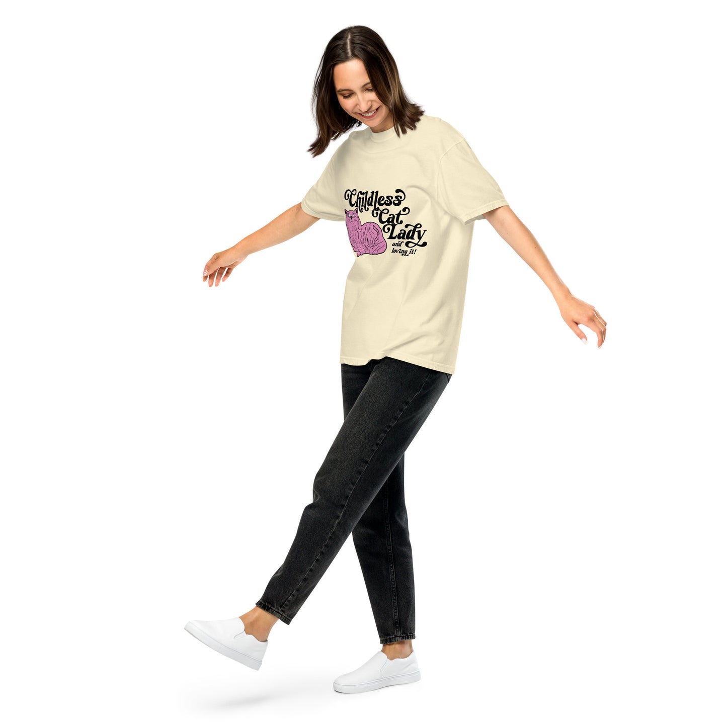 Cat Lady Unisex Heavyweight Tee
