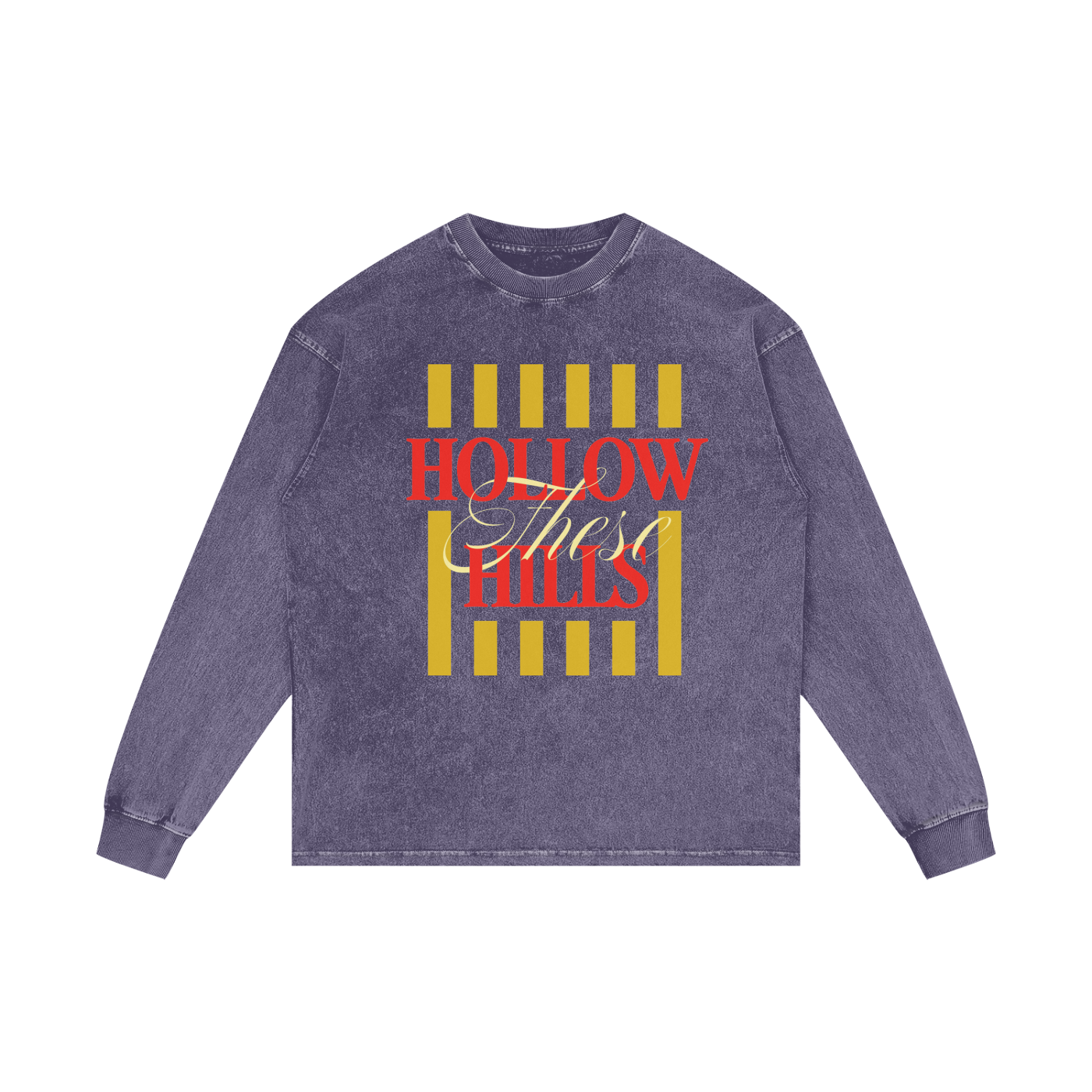 Acid Wash Oversize Long Sleeve T-Shirt - 250 GSM