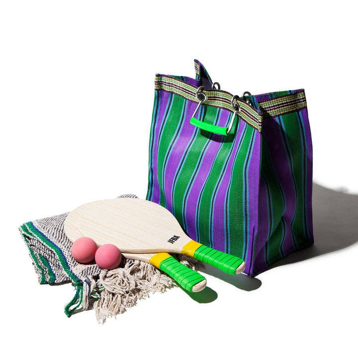Recycled Plastic Tote with Metal Handles - Square (multiple color available)