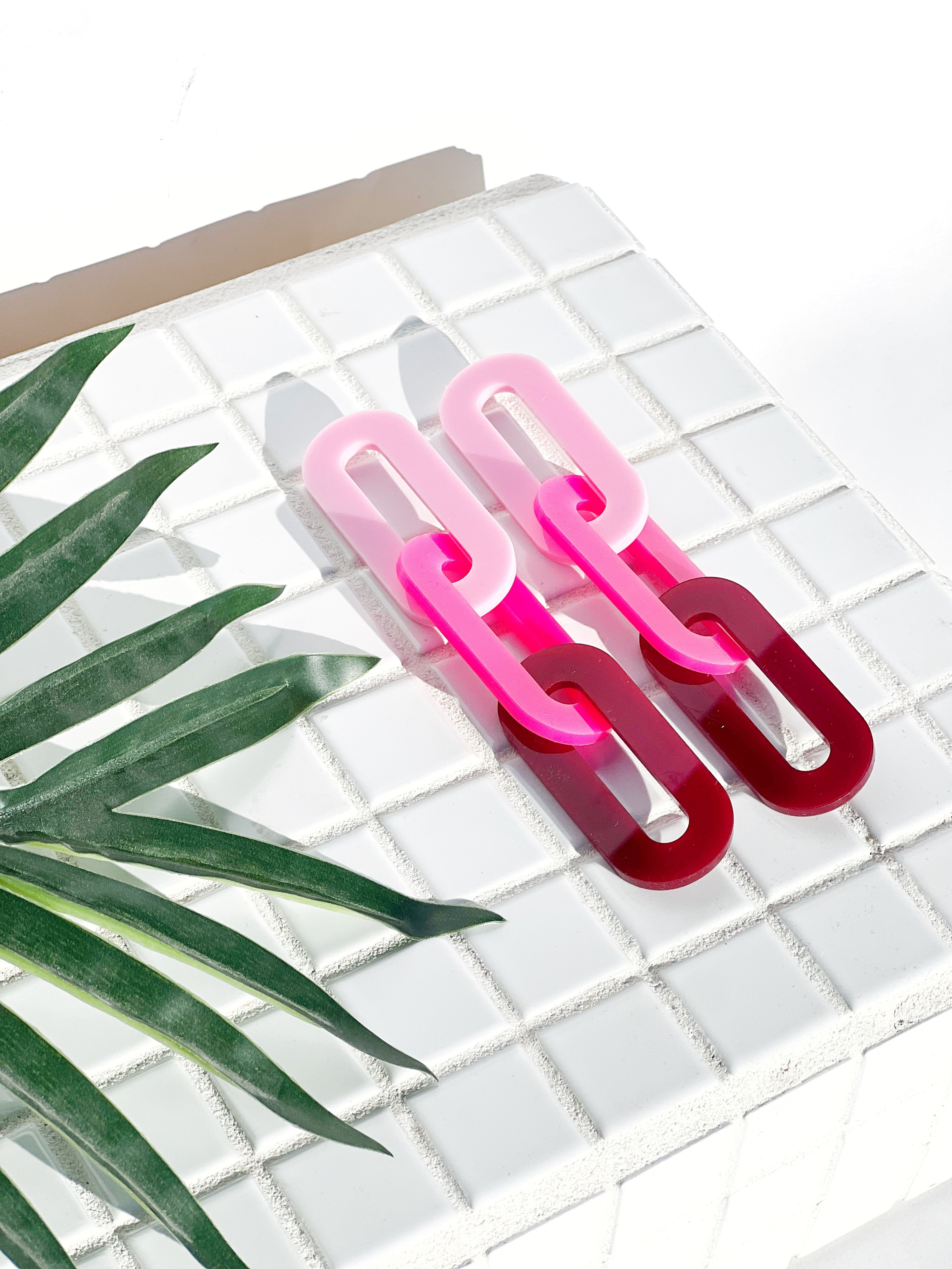 The Spano Earring in Ombre Acrylic