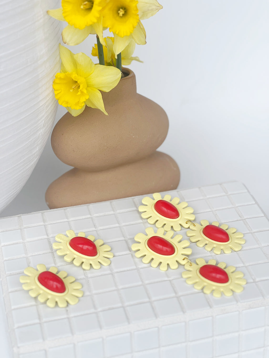 The Brio in Butter Yellow + Tomato Red (Single & Double)