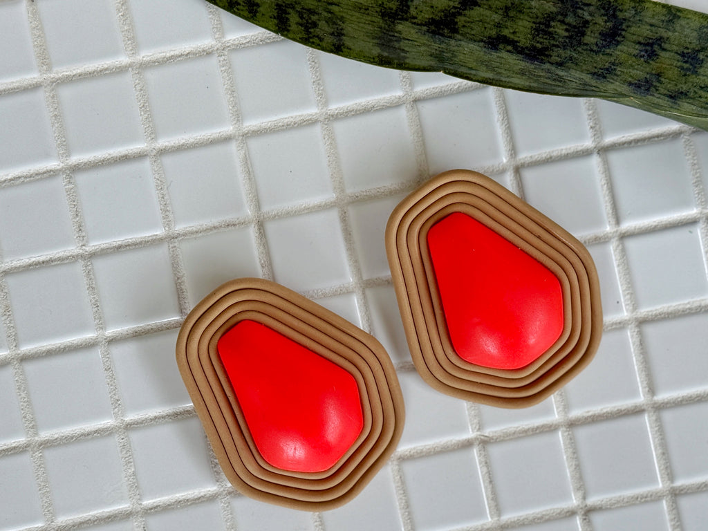 The Vault in Coral + Khaki
