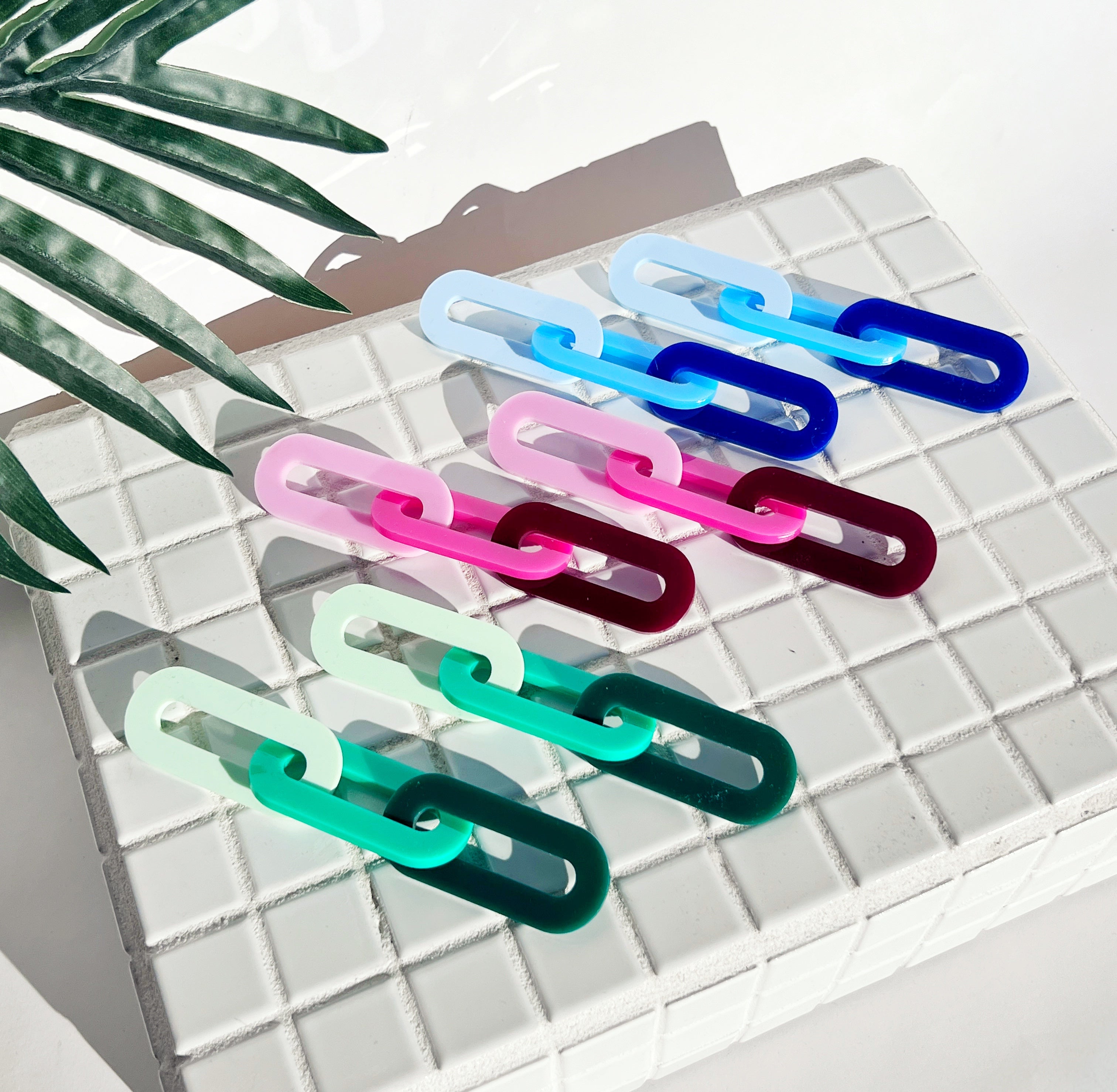 The Spano Earring in Ombre Acrylic