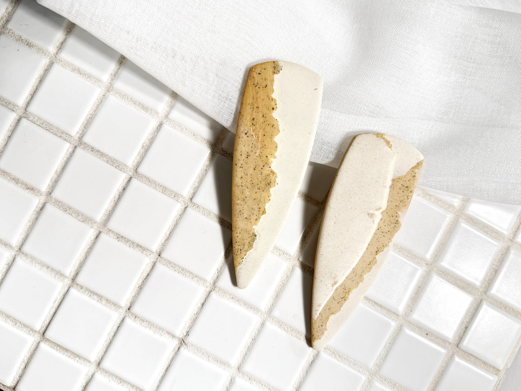 The Gemini in Cream and Tan Marble