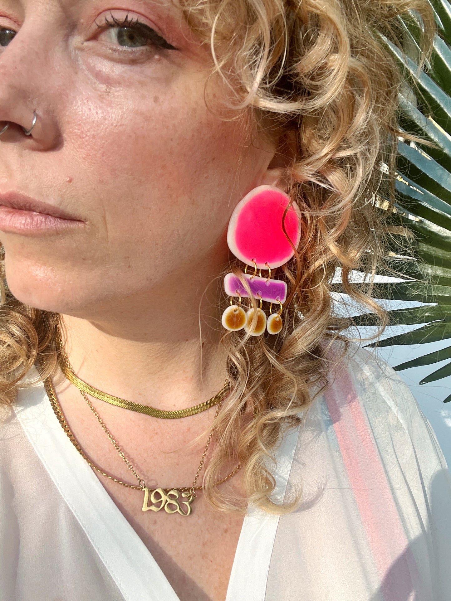 The Dangly Stone II in Neon & Neutral