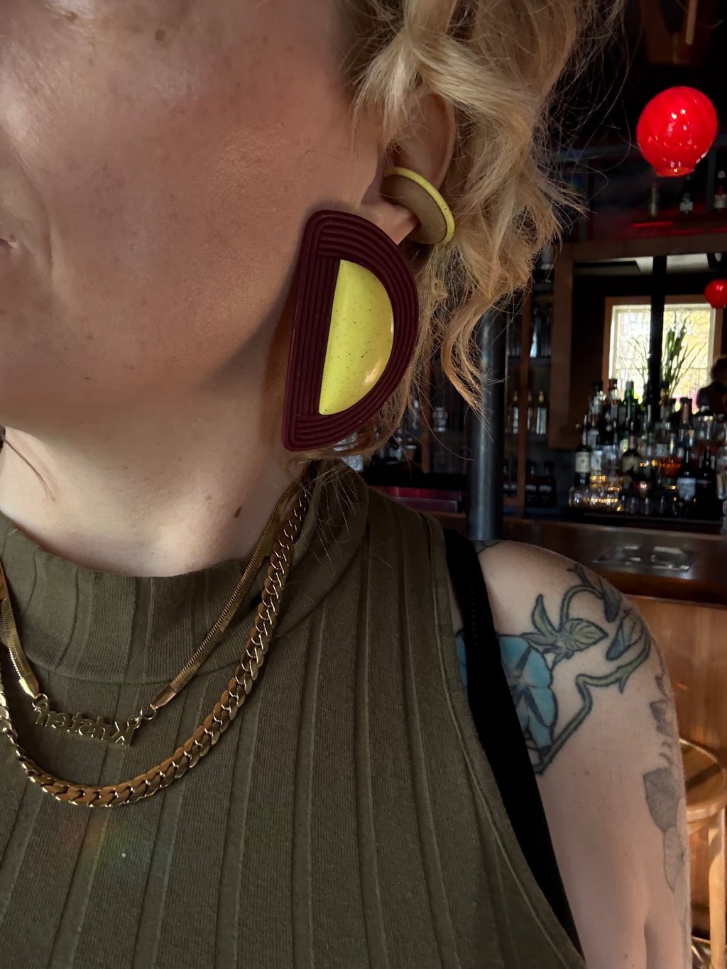 Ear Cuffs - Sky Blue + Burgundy (SET of 2)