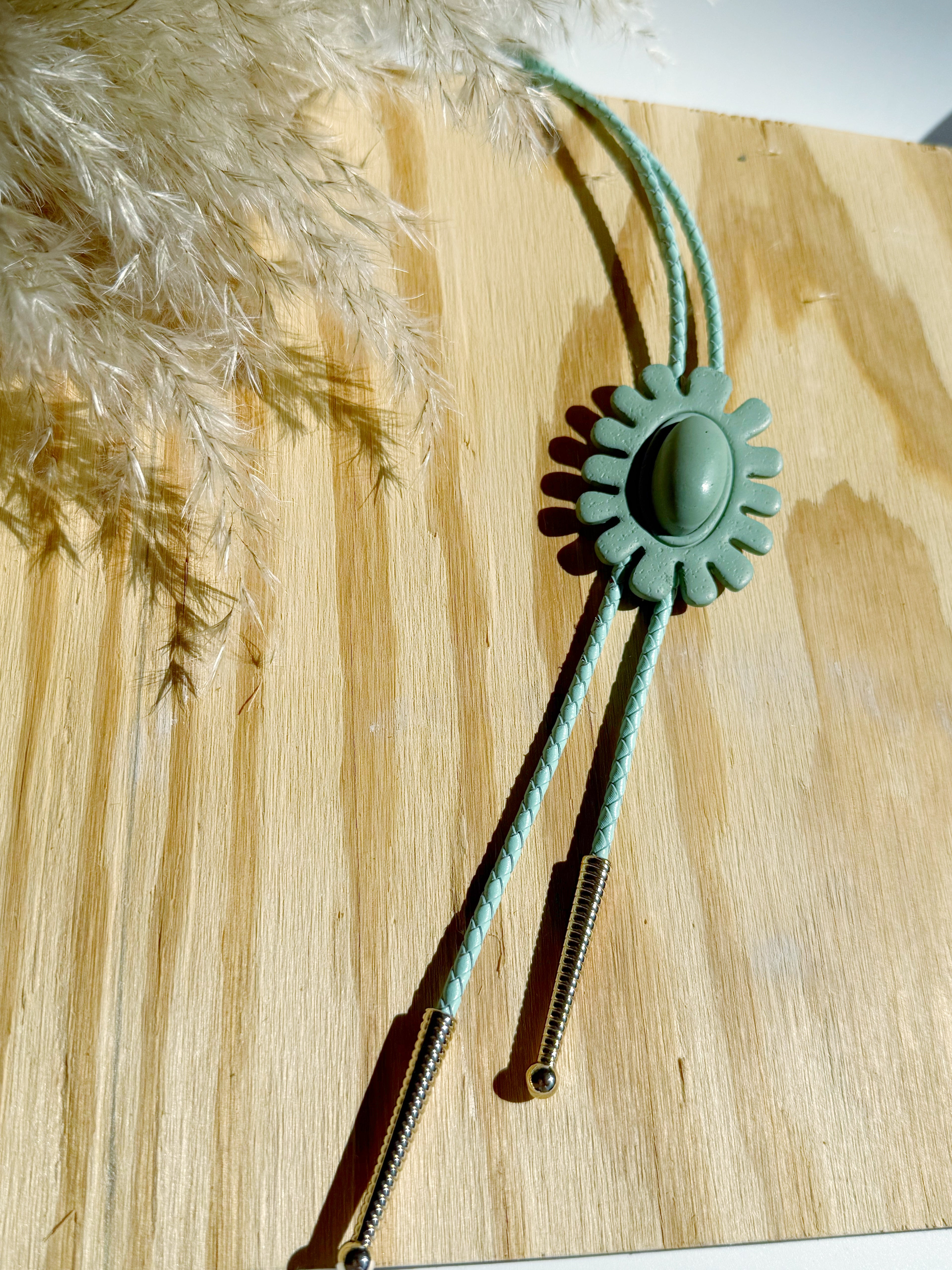 The Brio BOLO TIE in Aqua