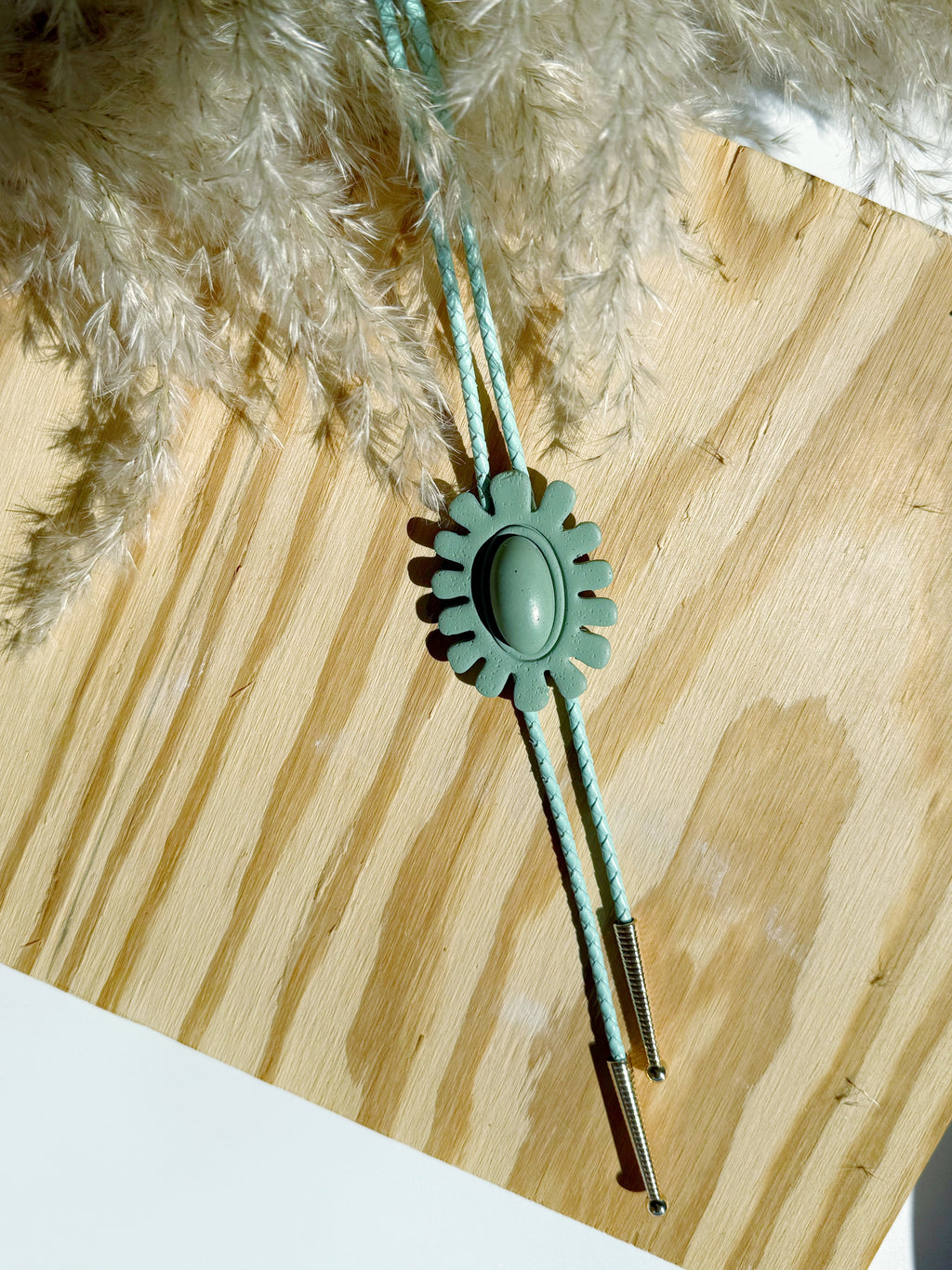 The Brio BOLO TIE in Aqua