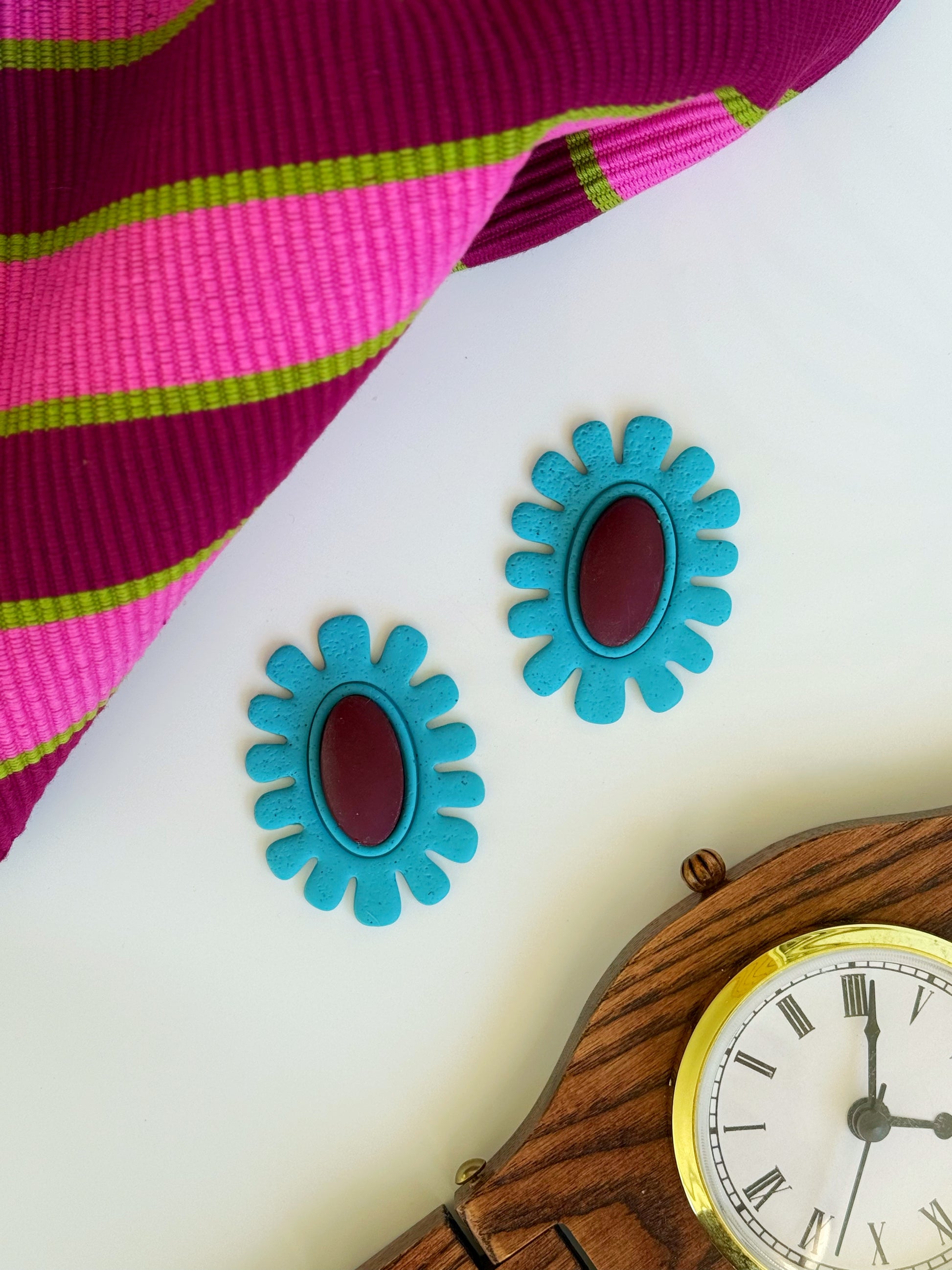 The Brio in Sky Blue & Maroon (Single & Double)