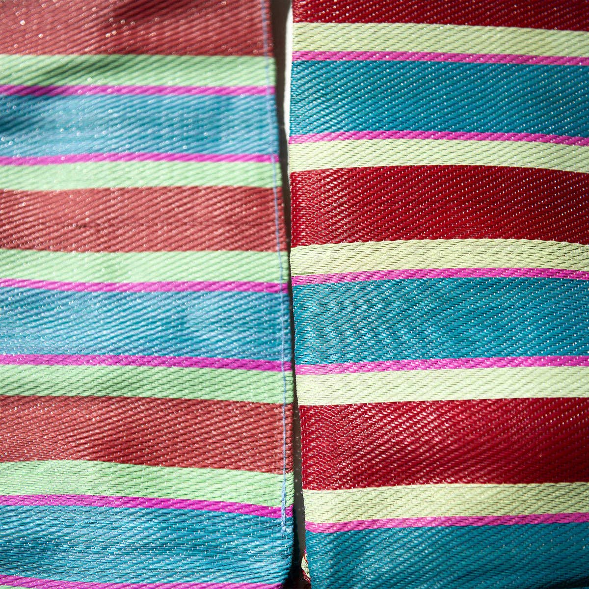 Recycled Plastic Tote Bag with Metal Handles - Large Rectangle (Multiple Colors Available)