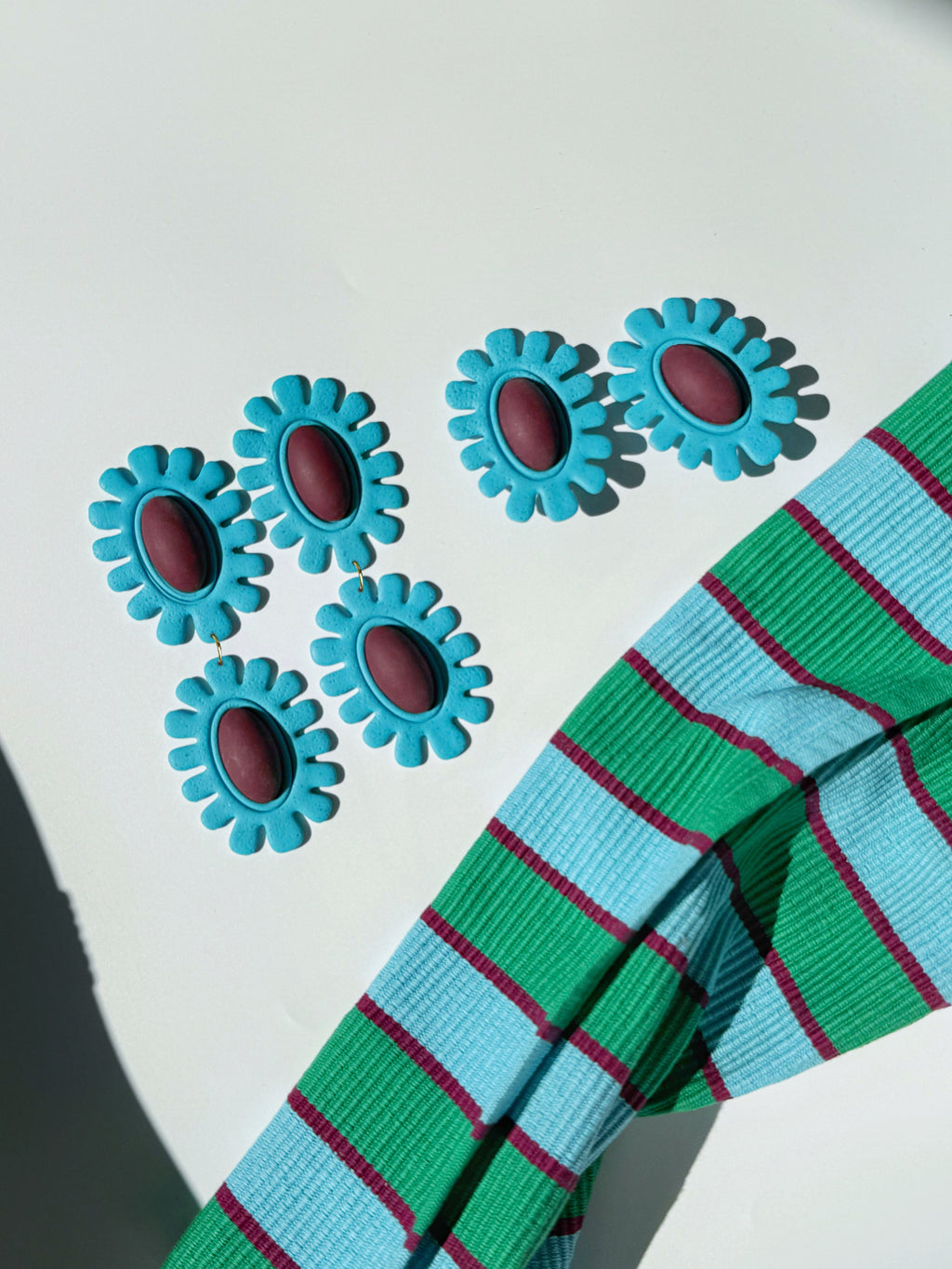 The Brio in Sky Blue & Maroon (Single & Double)