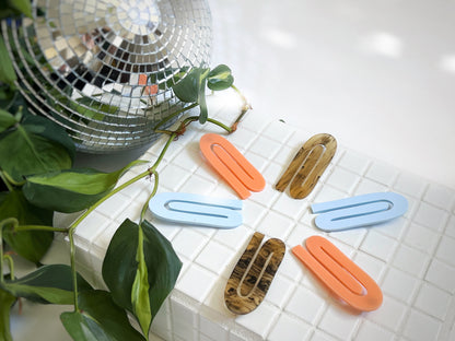The Paper Clip in Baby Blue Acrylic