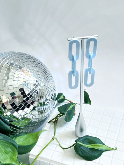 The Spano Earring in Baby Blue Acrylic